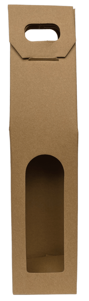Kartonnen cadeauverpakking voor 1 fles wijn